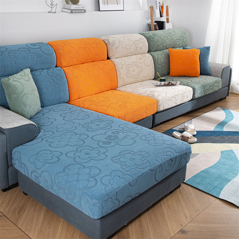 Slipcover Sofa Cover Sunflower Seat Covers Elastic Dustproof Couch Cushion Cover