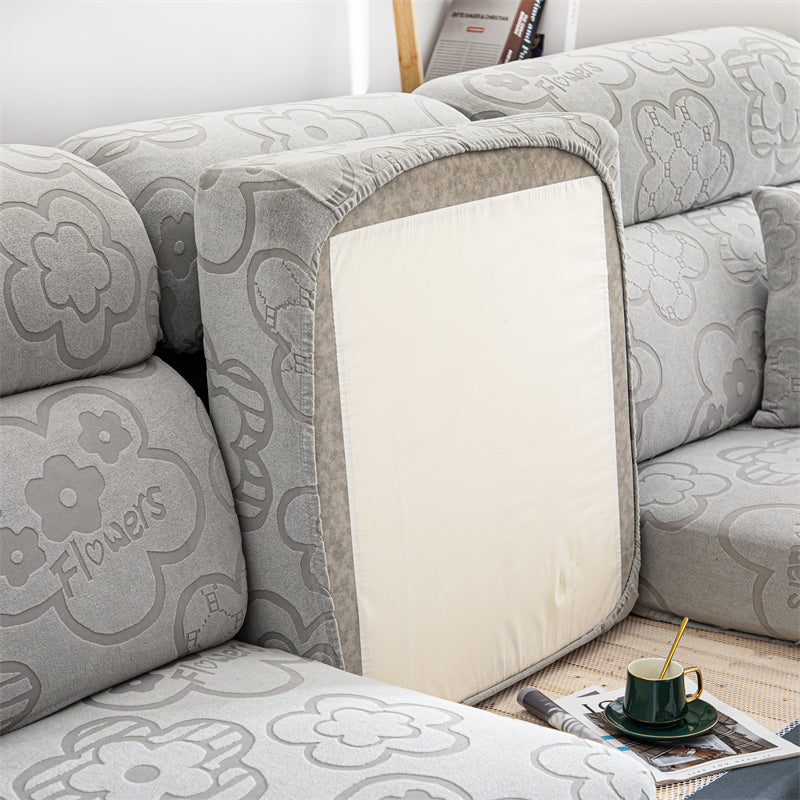 Slipcover Sofa Cover Sunflower Seat Covers Elastic Dustproof Couch Cushion Cover