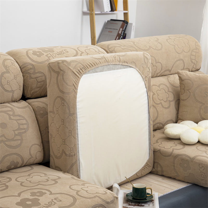 Slipcover Sofa Cover Sunflower Seat Covers Elastic Dustproof Couch Cushion Cover