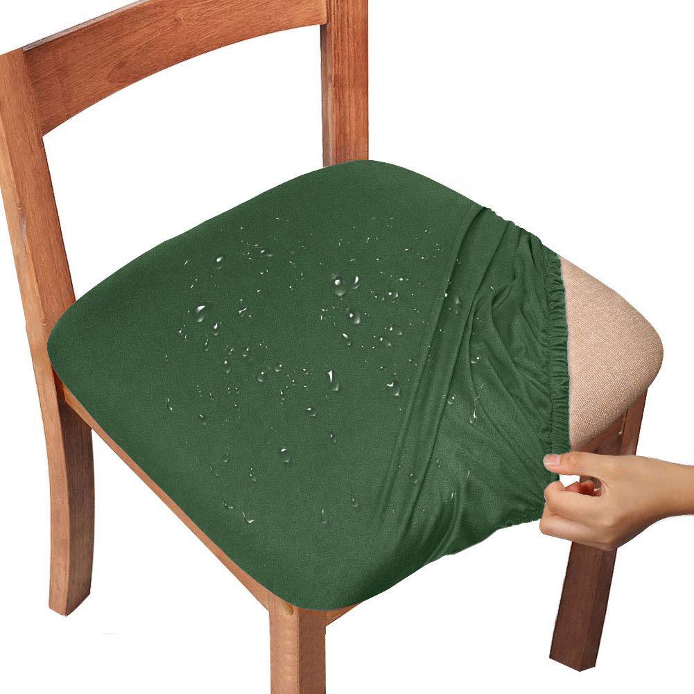 Waterproof Dining Room Chair Cover Spandex Elastic Removable Seat Covers