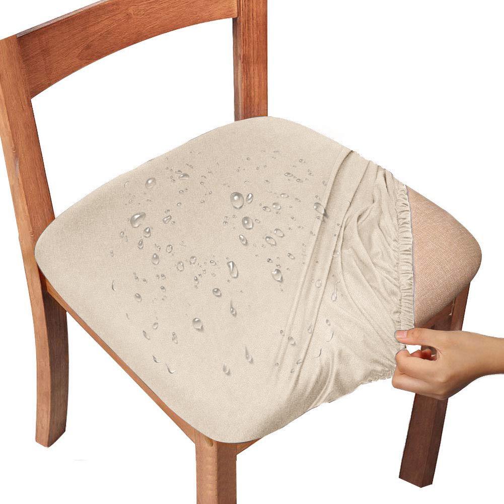 Waterproof Dining Room Chair Cover Spandex Elastic Removable Seat Covers