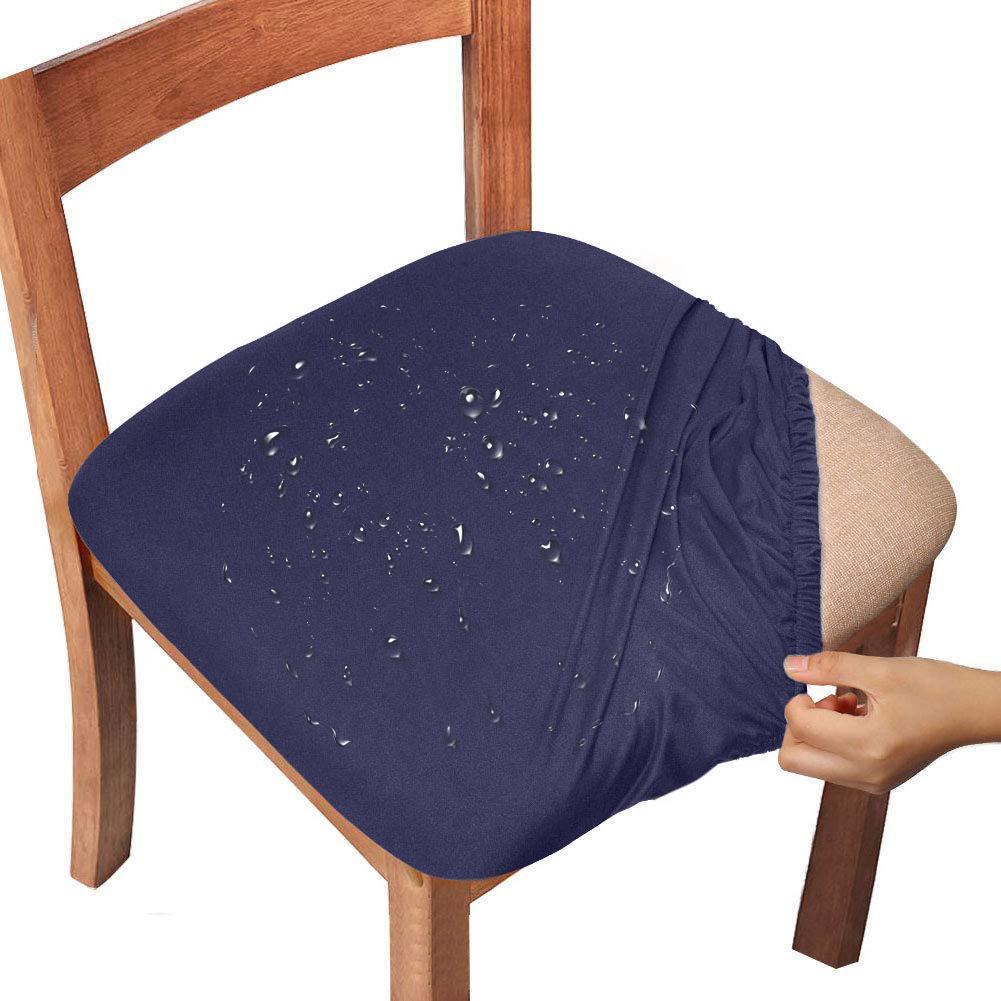 Waterproof Dining Room Chair Cover Spandex Elastic Removable Seat Covers