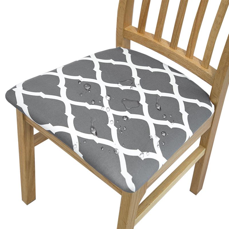 Waterproof Dining Room Chair Cover Spandex Elastic Removable Seat Covers