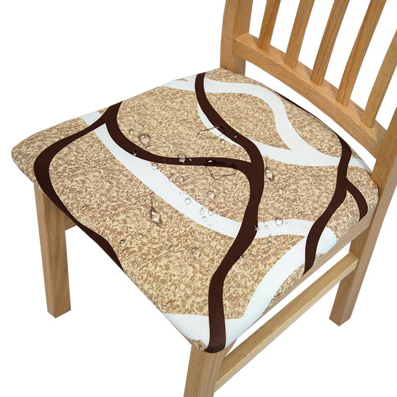 Waterproof Dining Room Chair Cover Spandex Elastic Removable Seat Covers