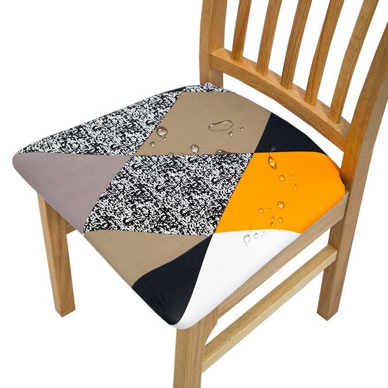 Waterproof Dining Room Chair Cover Spandex Elastic Removable Seat Covers