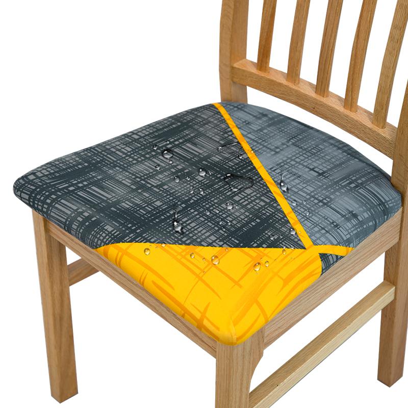 Waterproof Dining Room Chair Cover Spandex Elastic Removable Seat Covers