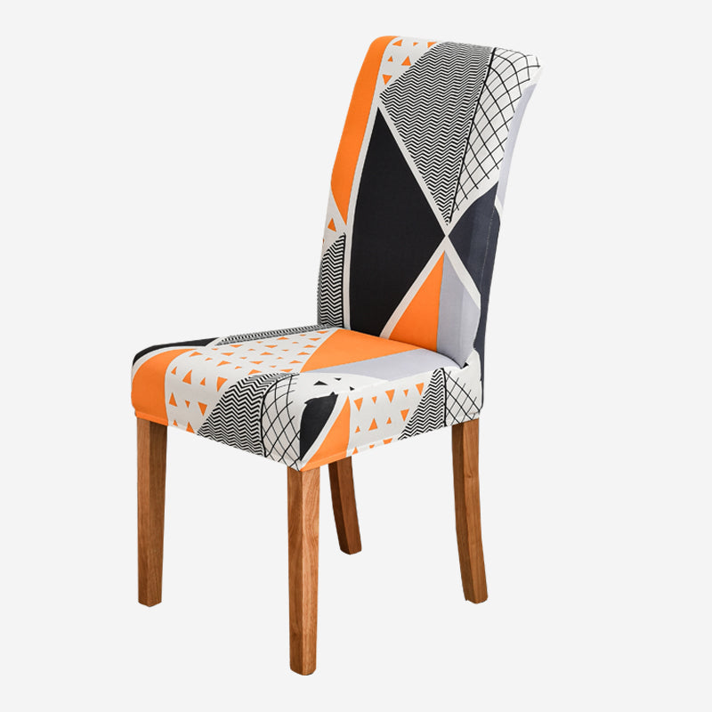 Geometry Chair Cover Elastic Chair Covers Spandex Stretch Anti-dirty Removable Dining Office Chair Case