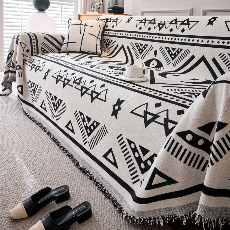 Boho Durable Sofa Slipcover Chenille Universal Chair Couch Cover Sofa Protector