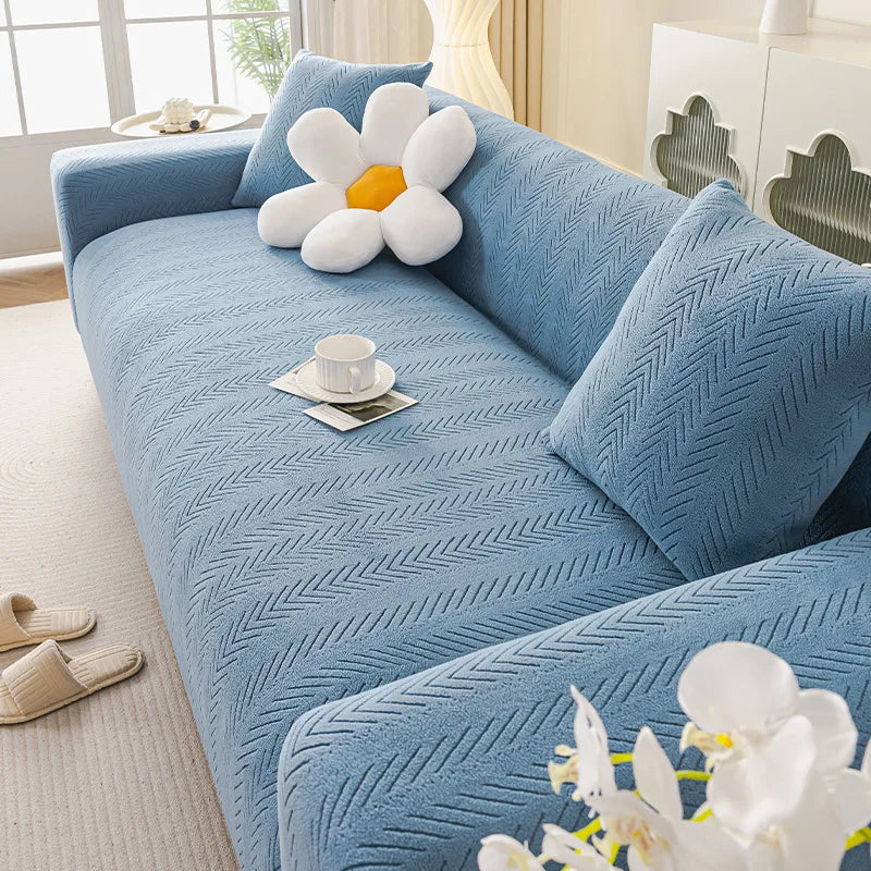 Durable Couch Cushion Cover Anti-cat Scratch Sofa Cover Elastic Slipcover