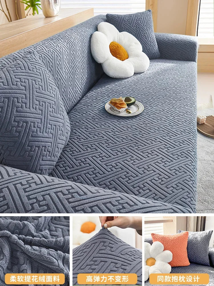 Elastic Soft Sofa Cover Durable Anti-scratch Cushion Couch Cover