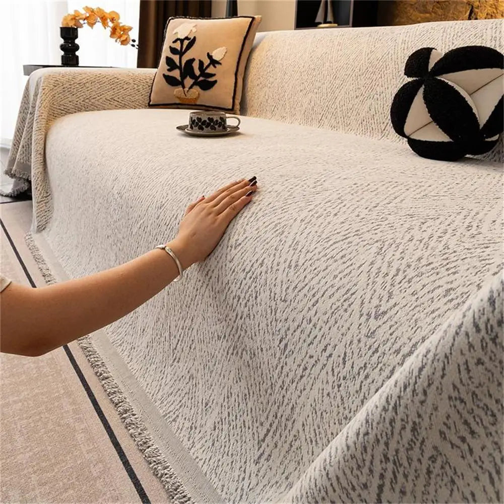 Durable Soft Chenille Sofa Slipcover Dogs Pets Anti-scratch Sofa Chair Cover
