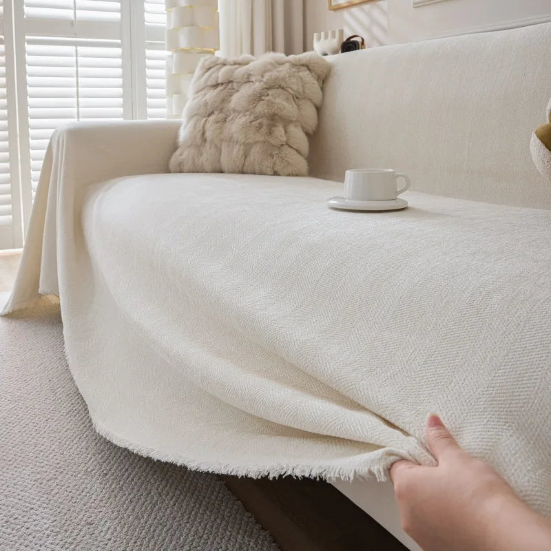 Durable Couch Cover for Pets Washable Cushion Couch Chenille Sofa Slipcover