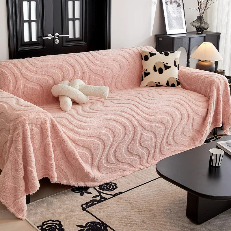 Plush Sofa Couch Cover Soft Sectional Recliner Covers Slipcover