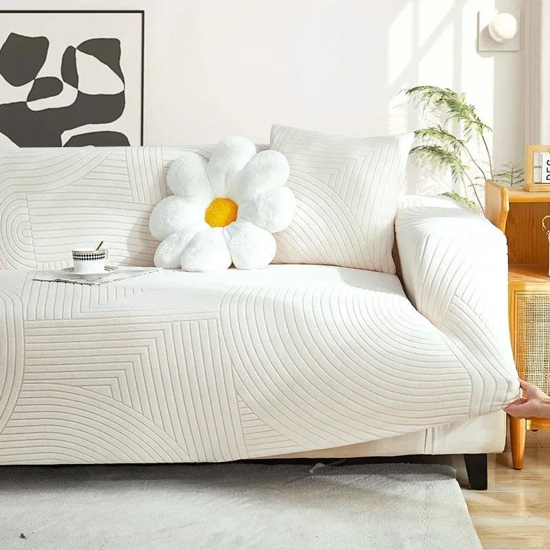 Cozy Stretchy Slipcover Elastic Sectional Sofa Covers Cushion Protector