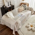 Waffle Lattice Fabric Sofa Cover, Multi-purpose Soft Sofa Throw, Couch Cover Blanket Throws for Couches