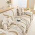 Chenille Jacquard Alphabet Sofa Blanket Cover, L Shape Sofa Cover, Reversible Couch Covers for Dogs