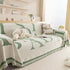 Chenille Jacquard Alphabet Sofa Blanket Cover, L Shape Sofa Cover, Reversible Couch Covers for Dogs