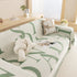 Chenille Jacquard Alphabet Sofa Blanket Cover, L Shape Sofa Cover, Reversible Couch Covers for Dogs