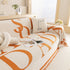 Chenille Jacquard Alphabet Sofa Blanket Cover, L Shape Sofa Cover, Reversible Couch Covers for Dogs