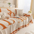 Chenille Jacquard Alphabet Sofa Blanket Cover, L Shape Sofa Cover, Reversible Couch Covers for Dogs