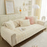 Soft Thick Faux Fur Sofa Cover Stripe Fluffy Fuzzy Non-Slip Washable Couch Covers
