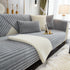 Winter Thickened Rabbit Plush Non-slip Sofa Cushion, Faux Fur Fluffy Furniture Protector