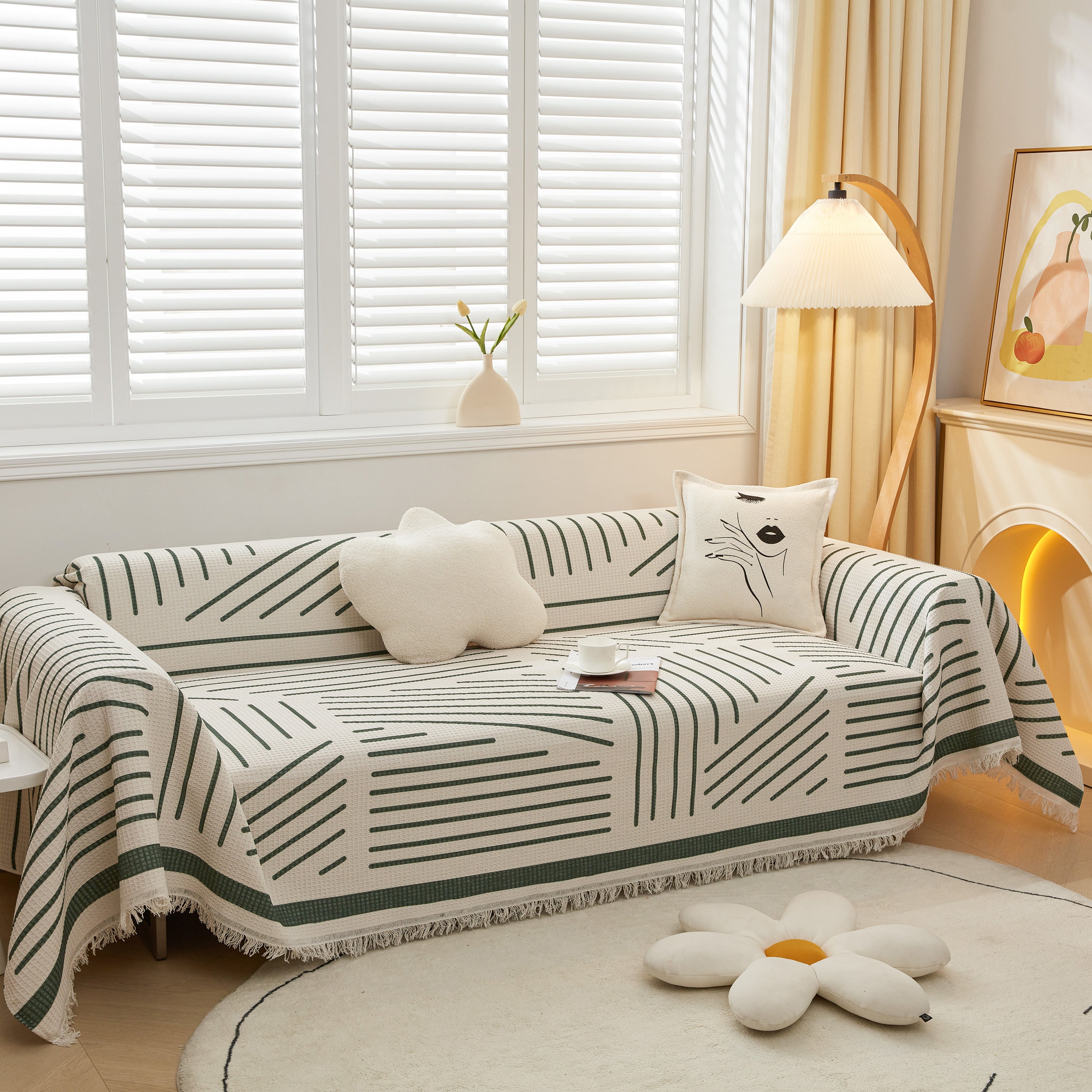 High-Quality Fabric Non-Slip Sofa Cover Throw, Throw Blankets for Couch, Furniture Covers for Pets