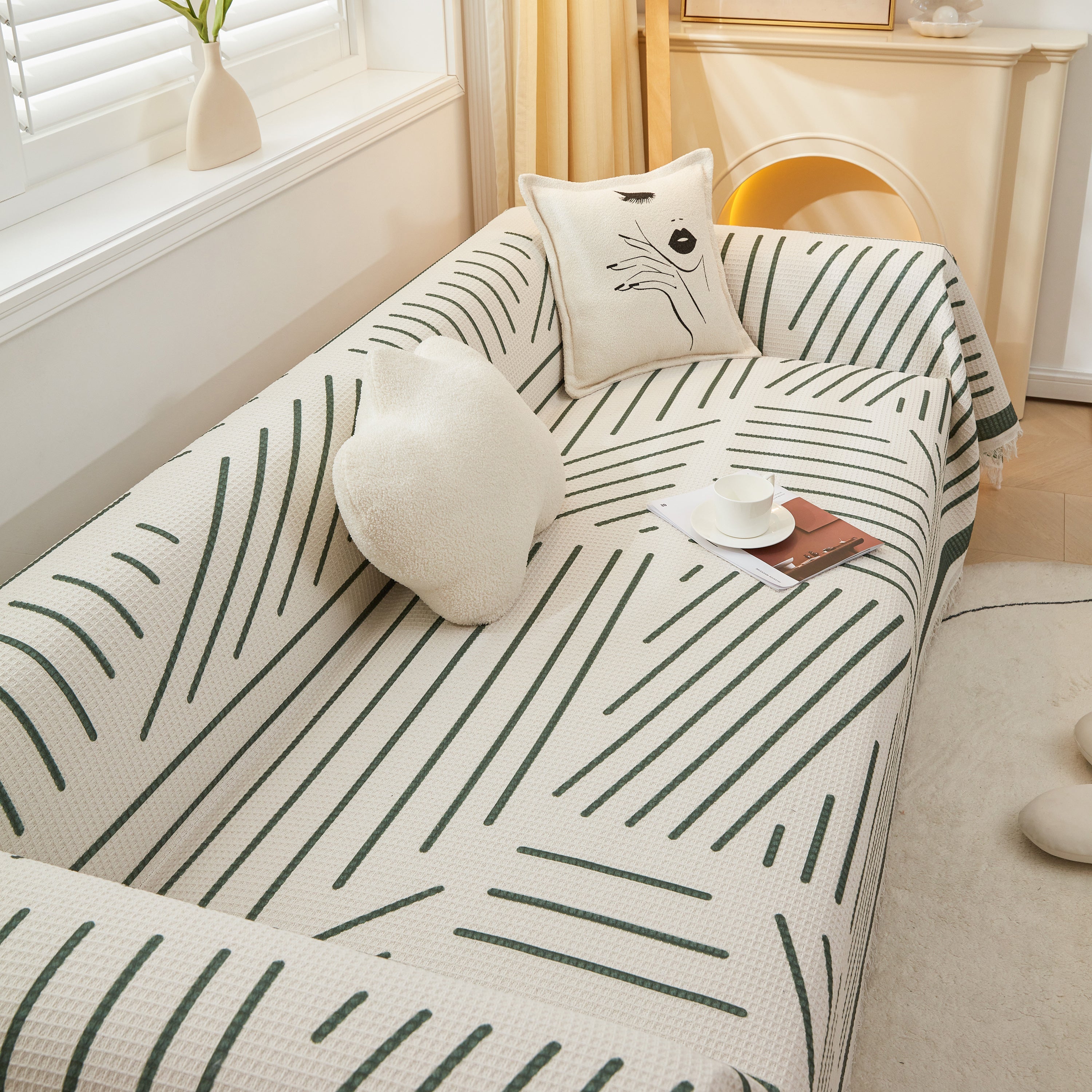 High-Quality Fabric Non-Slip Sofa Cover Throw, Throw Blankets for Couch, Furniture Covers for Pets