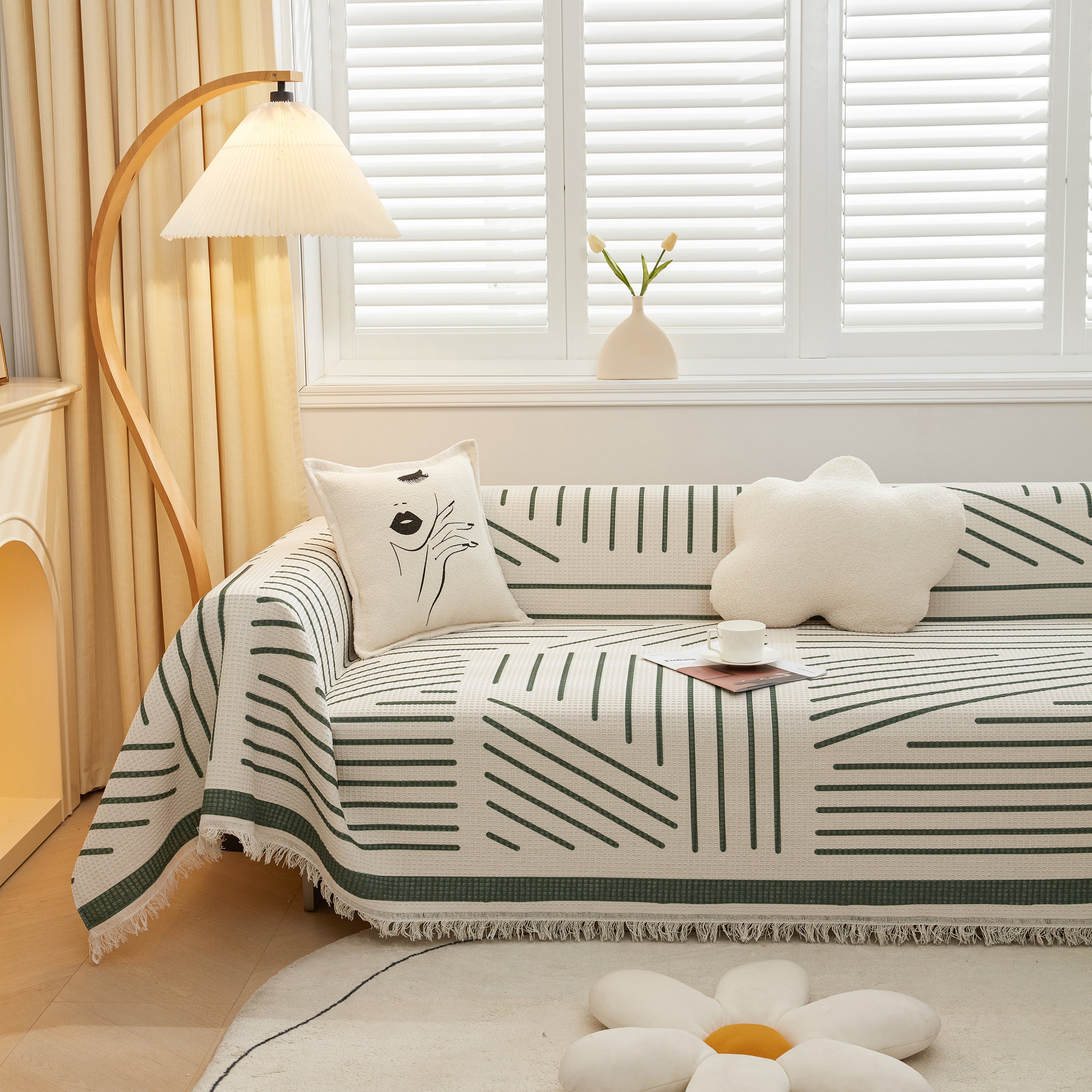 High-Quality Fabric Non-Slip Sofa Cover Throw, Throw Blankets for Couch, Furniture Covers for Pets
