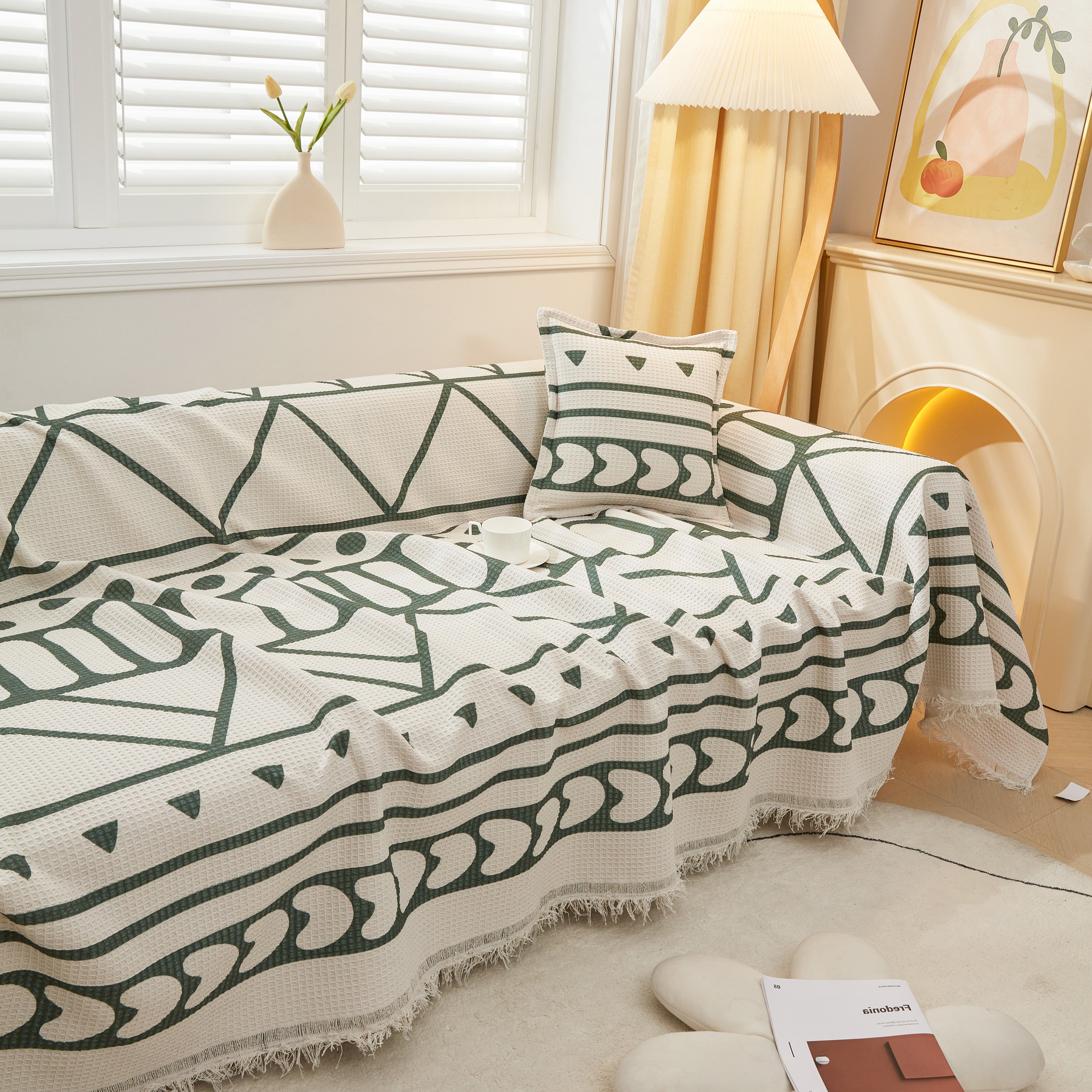 Large Couch Cover Throw, l Shape Sofa Cover for Sectional Couch Pet Friendly Furniture Protector