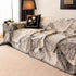 Modern Chenille Sofa Throw Cover, Oversized Floral Abstract Botanical Couch Protector