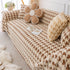 Luxury Plush Universal Couch Cover Blanket, Washable Couch Protector Houndstooth Sofa Covers