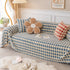 Luxury Plush Universal Couch Cover Blanket, Washable Couch Protector Houndstooth Sofa Covers