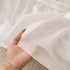 Botanical Sofa Cover with Chiffon Skirt, Floral Couch Throw Blanket for All-Season