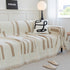 Soft Cozy Chenille Throw Cover for Couch with Tassel Accents, Dustproof Soft Throws for Sofa