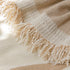 Soft Cozy Chenille Throw Cover for Couch with Tassel Accents, Dustproof Soft Throws for Sofa