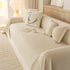 Sofa Cover Throw with Lace Trim & Pom-Pom Fringe, Decorative Couch Cover Blanket