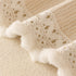 Sofa Cover Throw with Lace Trim & Pom-Pom Fringe, Decorative Couch Cover Blanket