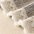 Sofa Cover Throw with Lace Trim & Pom-Pom Fringe, Decorative Couch Cover Blanket