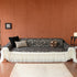 French Country Floral Sofa Cover with Chiffon Ruffle Skirt, Vintage Sofa Throw Cover