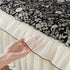 French Country Floral Sofa Cover with Chiffon Ruffle Skirt, Vintage Sofa Throw Cover