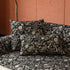 French Country Floral Sofa Cover with Chiffon Ruffle Skirt, Vintage Sofa Throw Cover