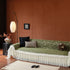 French Country Floral Sofa Cover with Chiffon Ruffle Skirt, Vintage Sofa Throw Cover