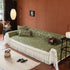 French Country Floral Sofa Cover with Chiffon Ruffle Skirt, Vintage Sofa Throw Cover