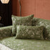 French Country Floral Sofa Cover with Chiffon Ruffle Skirt, Vintage Sofa Throw Cover