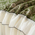 French Country Floral Sofa Cover with Chiffon Ruffle Skirt, Vintage Sofa Throw Cover
