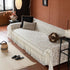 French Country Floral Sofa Cover with Chiffon Ruffle Skirt, Vintage Sofa Throw Cover