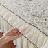 French Country Floral Sofa Cover with Chiffon Ruffle Skirt, Vintage Sofa Throw Cover