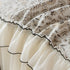French Country Floral Sofa Cover with Chiffon Ruffle Skirt, Vintage Sofa Throw Cover