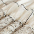 French Country Floral Sofa Cover with Chiffon Ruffle Skirt, Vintage Sofa Throw Cover